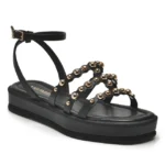 Sandália Papete Flatform Via Marte Preto