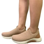 Tênis Slip On Modare Ultraconforto em Knit Nude - Imagem 3