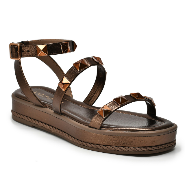 5001e6bc05b957730e24b6ec4c75b24b.webp Sandália Flatform Via Marte Bronze - Imagem 1