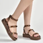 Sandália Flatform Via Marte Bronze - Imagem 2