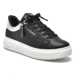Tênis Via Marte Flatform Preto com Zíper