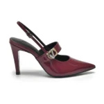 Scarpin Via Marte Slingback Mary Jane Verniz Malbec - Imagem 3