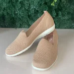 Sapatilha Slip On Modare Ultraconforto em Knit Nude - Imagem 2