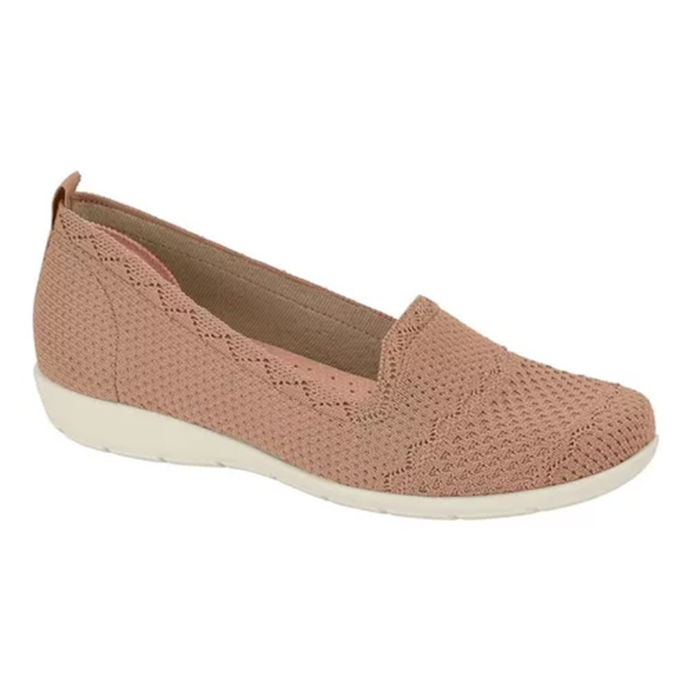 b647b186b6e7a142e6d10989cf760d3a.webp Sapatilha Slip On Modare Ultraconforto em Knit Nude - Imagem 1