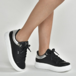 Tênis Via Marte Flatform Preto com Zíper - Imagem 2