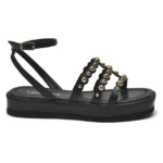 Sandália Papete Flatform Via Marte Preto - Imagem 3