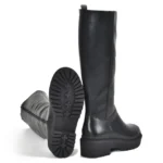 Bota Cano Alto Via Marte Preto - Imagem 5