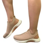 Tênis Slip On Modare Ultraconforto em Knit Nude - Imagem 2